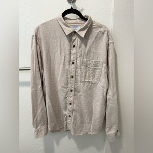 Old Navy Men's Beige Casual Button Down Shirt